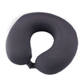 Charcoal Travel Neck Pillow Black Gel Infused Memory Foam Comfort-0