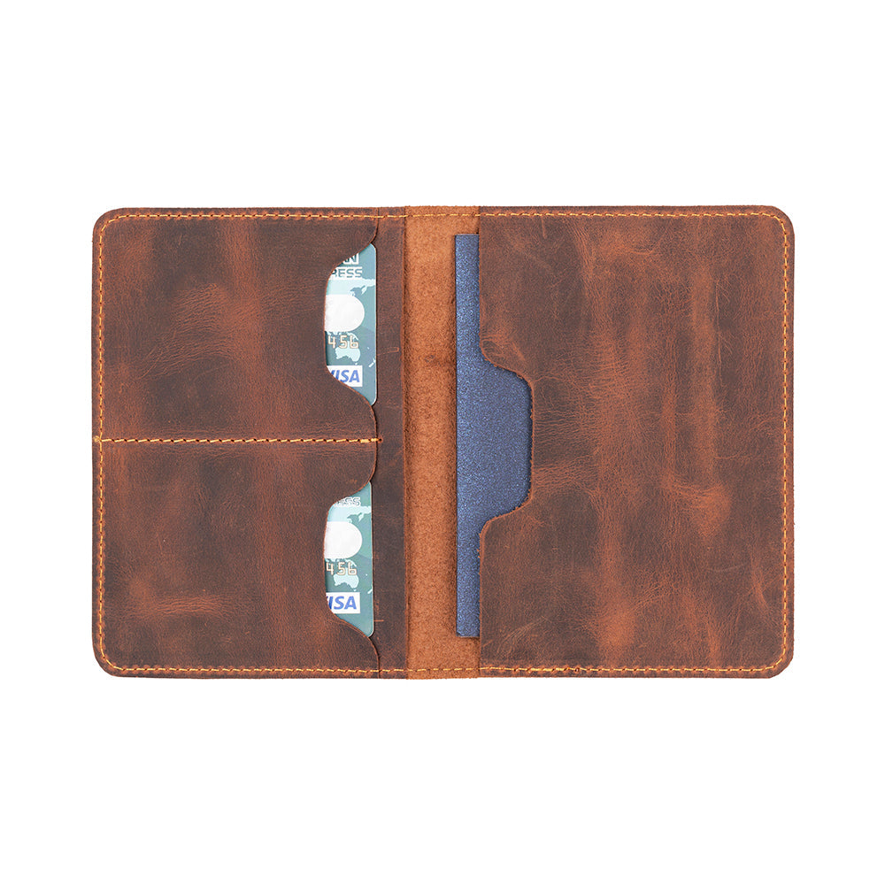 TORONATA Tempe Genuine Leather Passport Holder Handcrafted Organizer-1