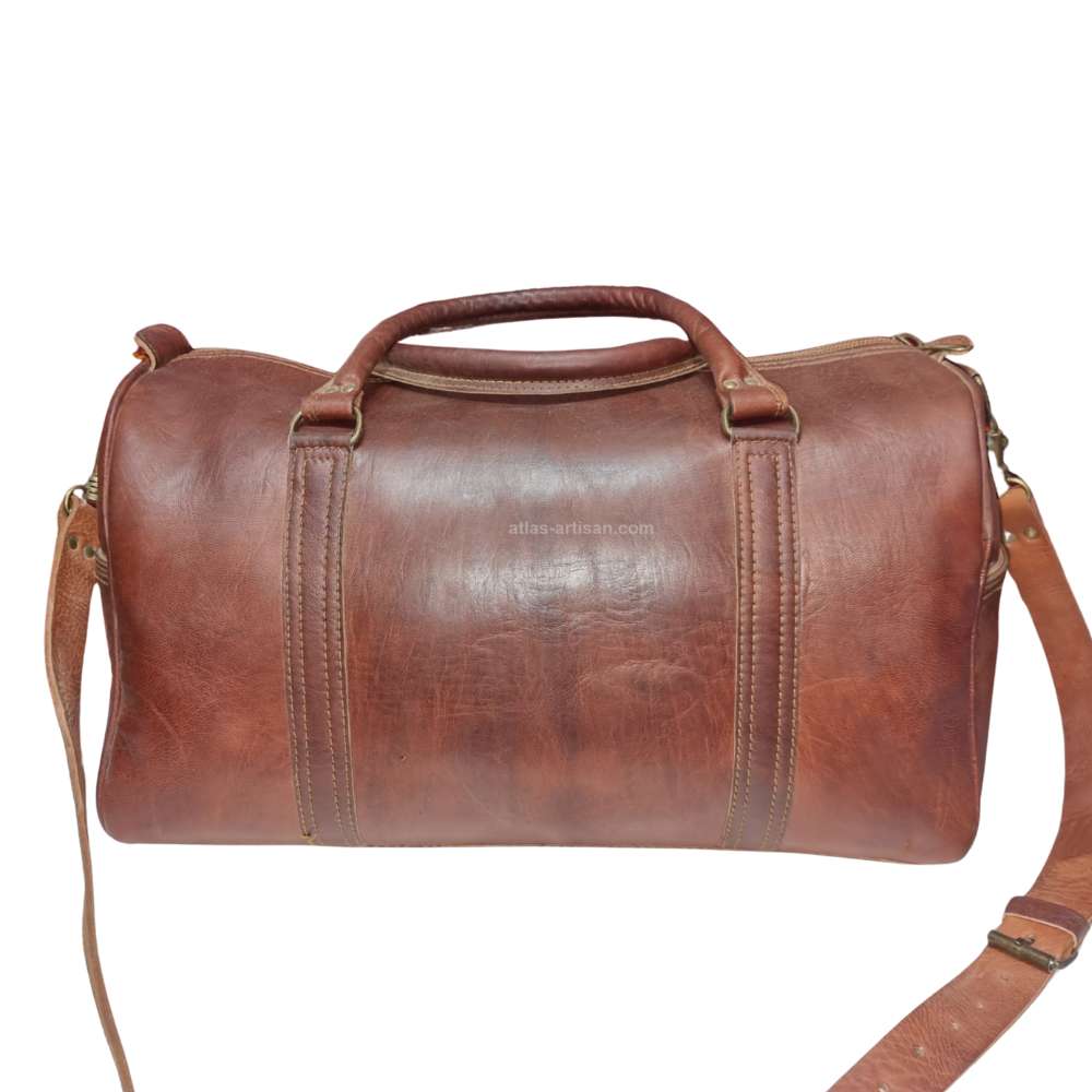 Travel Bag Thunder Handmade Genuine Leather Sustainable Carry-On Bag-2