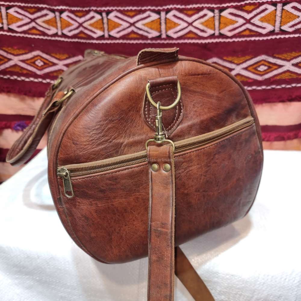 Travel Bag Thunder Handmade Genuine Leather Sustainable Carry-On Bag-3